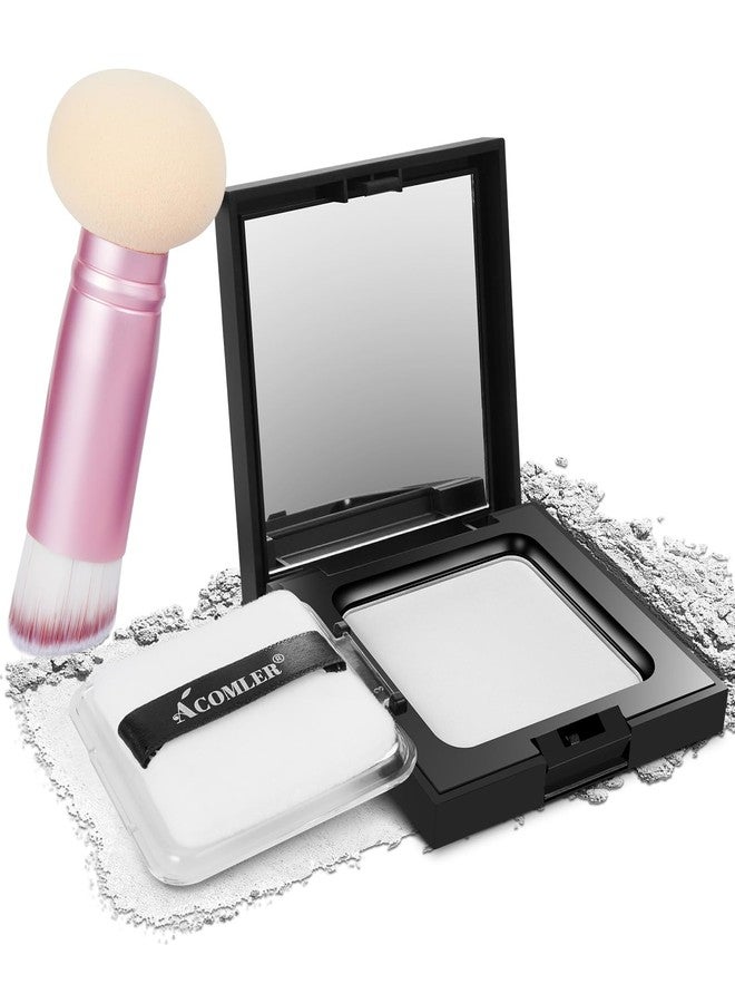 أكوملير صبغة شعر أكوملر لتغطية جذور الشعر، بودرة خالية من التلك لخط الشعر الخفيف، تغطية فورية للشعر الرمادي، بودرة شعر للنساء والرجال، تتضمن فرشاة مكياج (أبيض، 0.42 أونصة) - Image 1